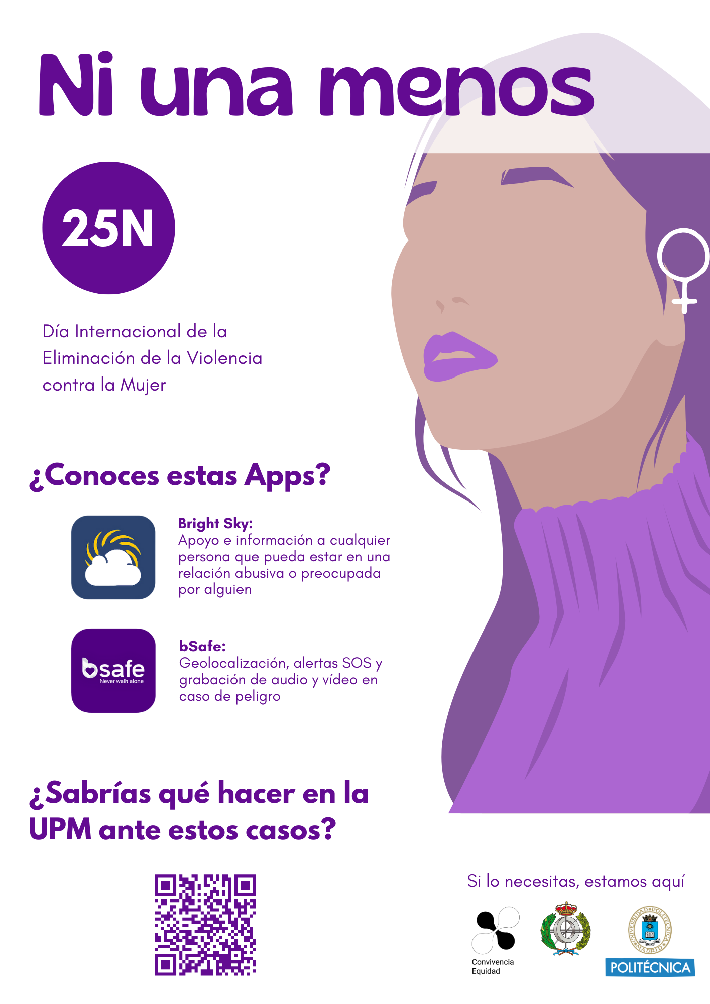 Cartel del Día Internacional de la Eliminación de la Violencia contra la Mujer 2024