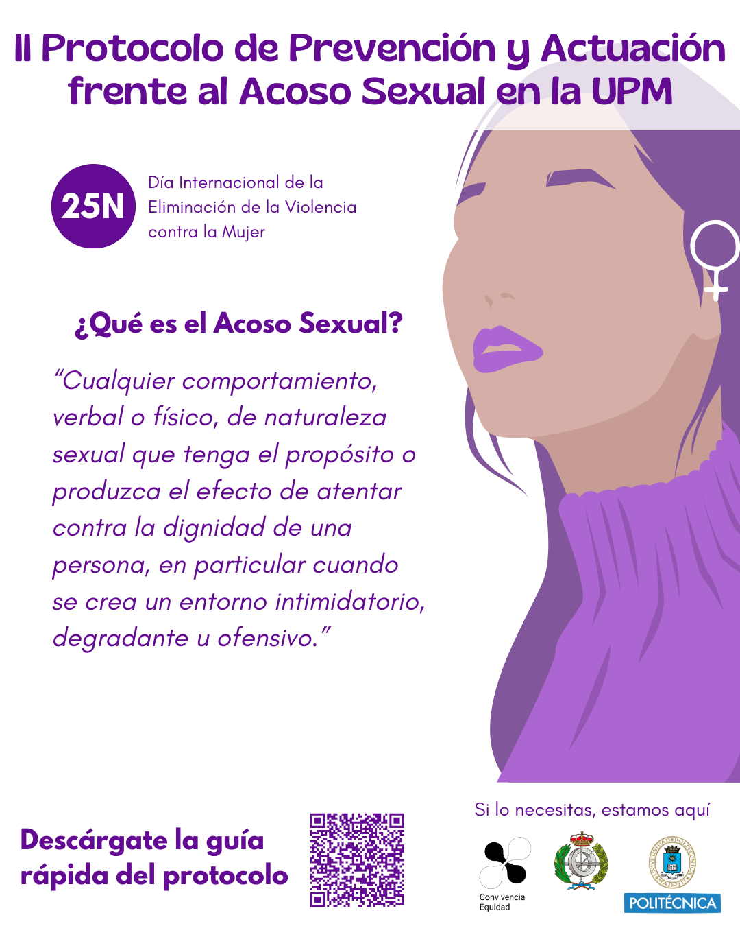 Infografía del Día Internacional de la Eliminación de la Violencia contra la Mujer 2024: Definción de acoso sexual