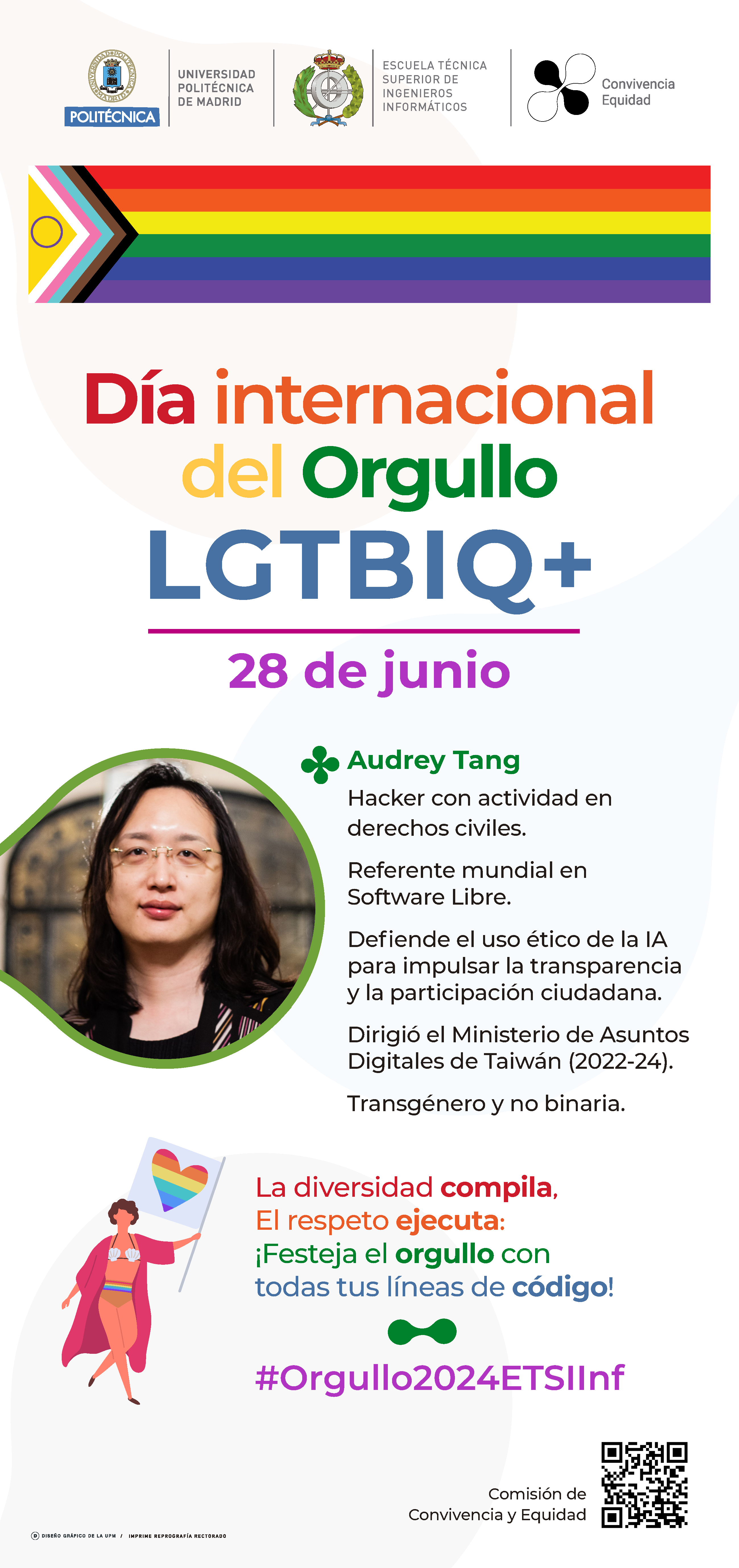 Cartel del Orgullo LGTBIQ+ 2024 (Audrey Tang)